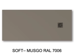 Receveur de douche en forme de trapèze, en fabrication sur mesure, largeur 60 à 210 cm X 60 à 100 cm, résine pleine masse PN24 de couleurs, LIVRAISON RAPIDE, OFFERTE